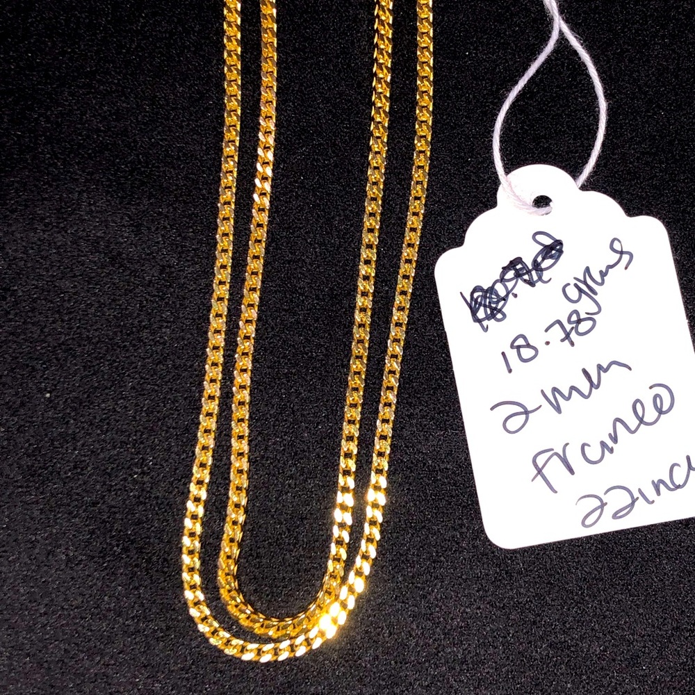 Pure Italian daily wear Franco Chain 925 silver